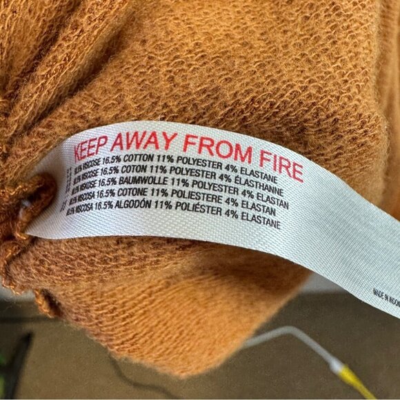 Daily Practice Rust Brown Ruched Mini Sweater Dress Open Back Long Sleeve Small - Picture 10 of 12